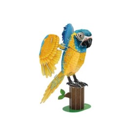 Puzzle 3D National Geographic animale pe cale de disparitie Papagal Ara cu gat albastru 94 piese